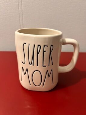 Rae Dunn "SUPER MOM" Ceramic Mug